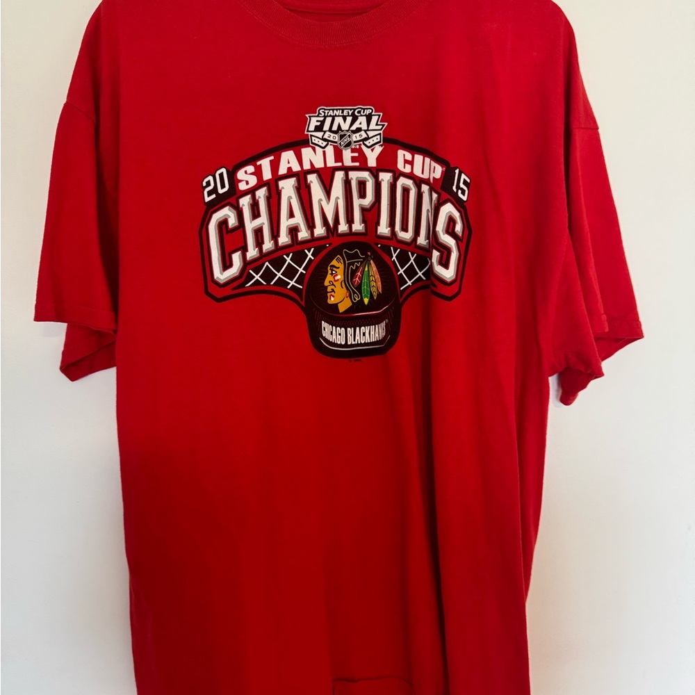 Red Stanley Cup Champions T-Shirt